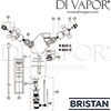 Bristan Regency Basin Mixer with Pop-Up Waste Gold Spares